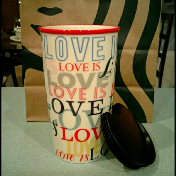 Starbucks 'Love is' Travel Mug - Picture 2 of 3